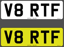 Personal private number plate V8 RTF - Lexus RCF - Retention Paid - 5 digit