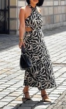 Zara halter midi dress with