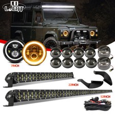 RHD Full Smoked LED Lights Kit for Land Rover Defender 200Tdi/300Tdi 90/110/130