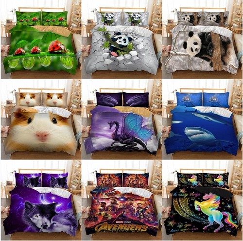 Print duvet quilt covers - 3d,