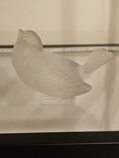 Lalique Bird Figurine Slight Damage to Tail No Box See Photos