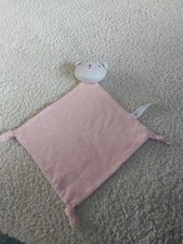 George Asda Pink Teddy Bear Comforter Soother With Stars BNWT