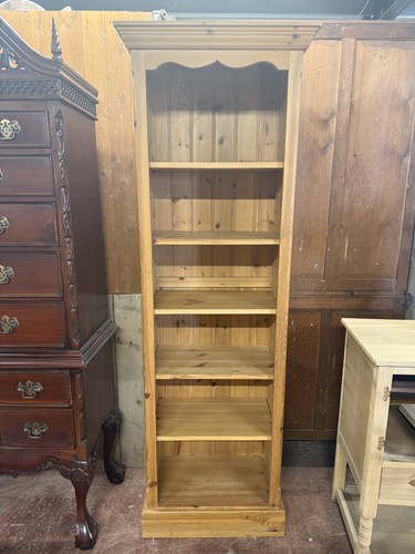 Narrow pine bookcase - narrow,