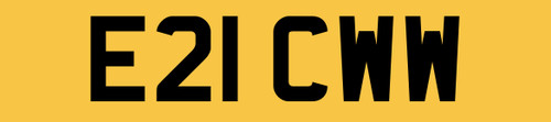E21 cww rare digit cherished - rare, 2