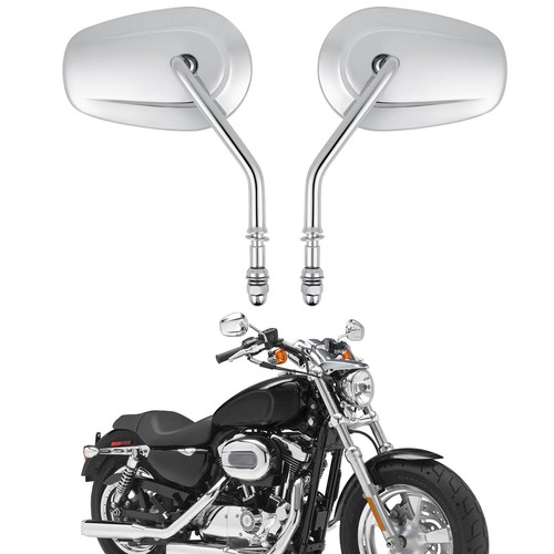 Pair chrome teardrop rearview - pair,
