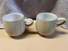 2x Denby Caramel Stripes