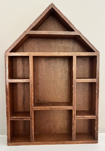 Vintage trinket shelf wood