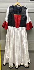 Alice In Wonderland Red Queen Red White and Black Dress For Halloween Costume