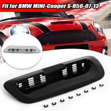 Gloss Black Front Bonnet Scoop Air Vent Intake For Mini Cooper S R56 2007-2013