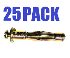 25 PACK  Hollow Wall Anchor M5x52mm Cavity Brolly Drywall Plasterboard Bolts NEW