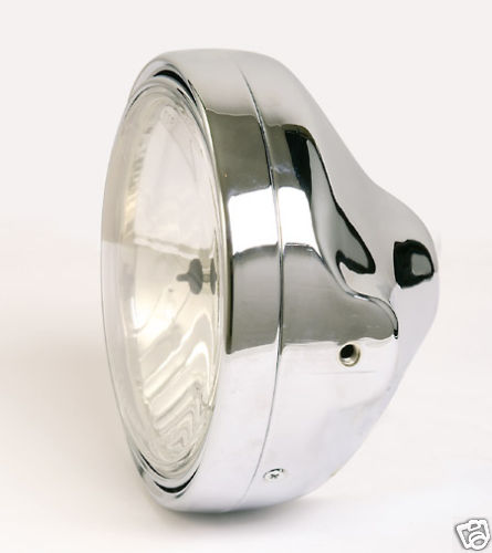 Clear glass headlight chrome - clear,
