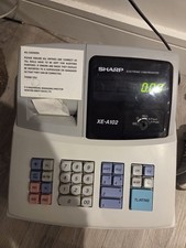 Sharp XE-A102 LED Display Cash Register - White