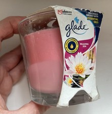 Glade Small Scented Candle, Relaxing Zen. Slightly marked on top of the candle