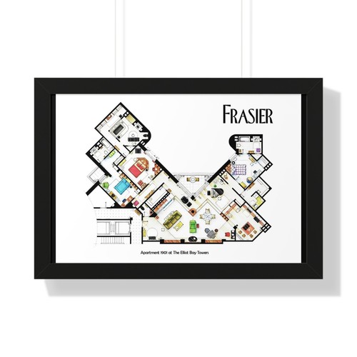 Frasier apartment poster - frasier,
