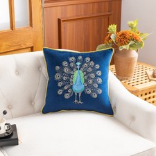 Luxurious Embroidered Peacock