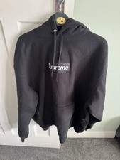 Supreme Large Black Box Logo Hoodie - FW23