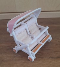 Sylvanian Family  ( Epoch) Dolls House Double  Baby Buggy  Pushchair Stroller 