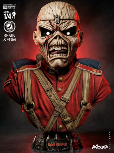 Iron maiden trooper printed - maiden, 3d