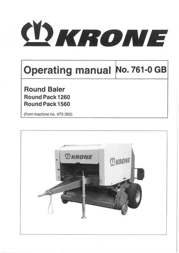 Krone round baler - krone, pack