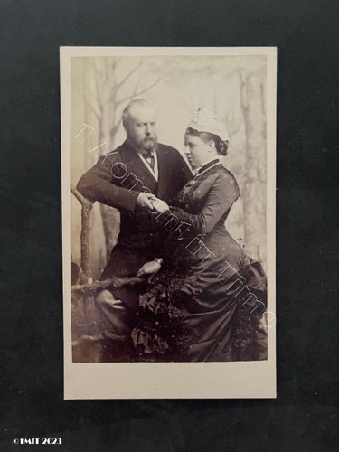 Cdv rare couple showing - rare,