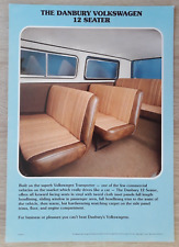 Volkswagen Danbury 12 Seater Brochure / Leaflet c.1984 - Transporter  Bus