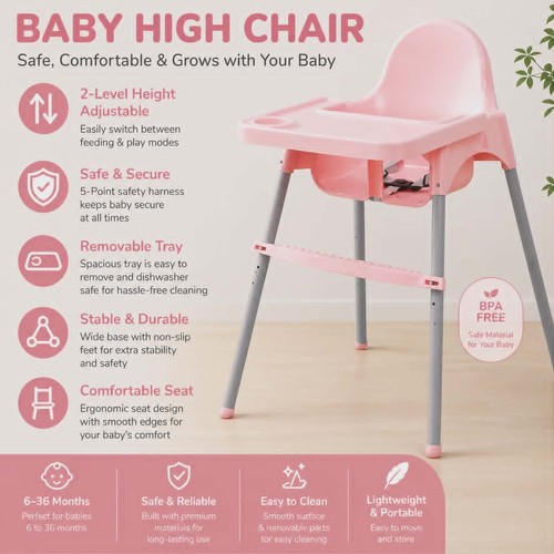 Adjustable baby high - adjustable,
