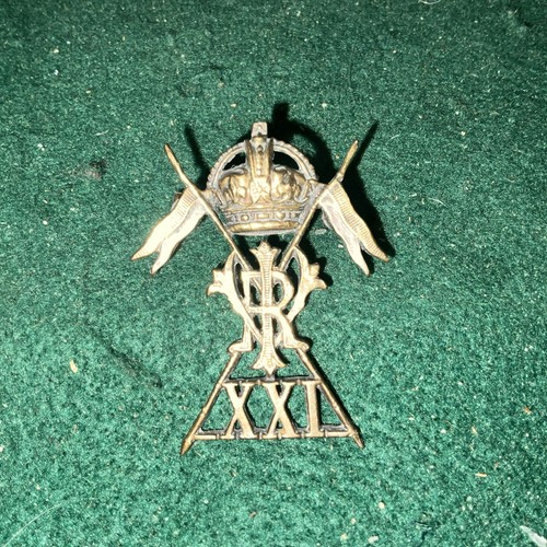 21st lancers cap - 21st, badge.