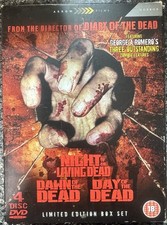 George A. Romero’s Dead Trilogy - Official UK DVD Set Night/Dawn/Day Of the Dead