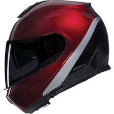 Nolan N100-6 Vern Speciale Flip Up Motorcycle Helmet - Red / Black / Silver