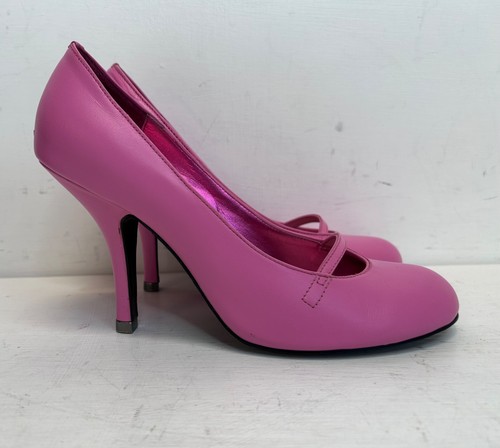 Kurt geiger pink leather court - leather,