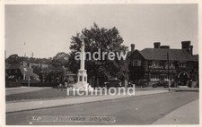 Loughton War Memorial Kings Head Hotel Essex 1930s 1940s Real Photo Postcard