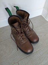 Solovair brown goucho Leather Derby Boots. Size UK 8.5