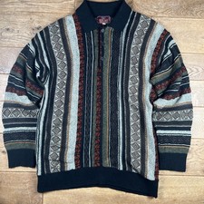 Coogi Style Pattern Knit