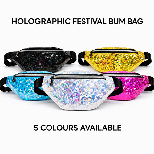 Holographic bum bag waist - bum, belt