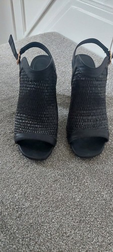Shoe ravel black peep - -, toe
