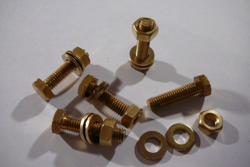 M6x12 brass hex head - x,