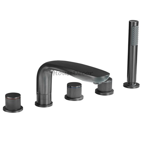 Bathtub rotatable split faucet - bathtub,