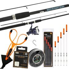 Float Rod And Reel Set 7ft 2 Piece For Coarse Carp Fishing + Floats Hooks Shot