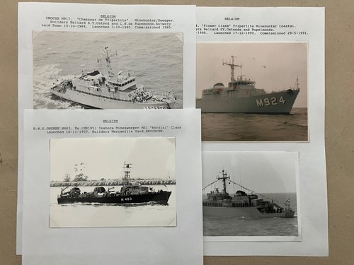 Four belgian navy ships - four,