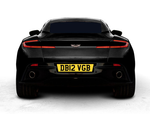 Db12 registration number plate - registration,
