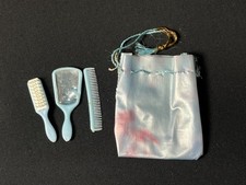 Sindy Sleepy Time blue set 1963 brush comb mirror bag 12S01 fit 12" doll