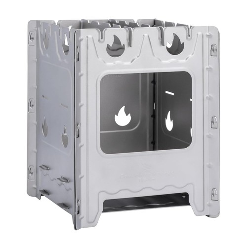 Titanium camping wood stove - camping,