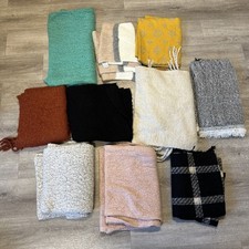 Scarf Job Lot Bundle Of 10x Scarves Wrap Shawl Stage Prop Props