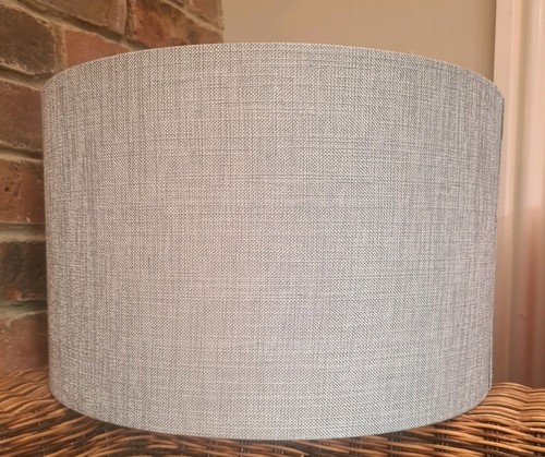 Large grey lamp shade - large,