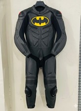 batman Leather Motorcycle racing Suit  red & blue full body biker riding gear