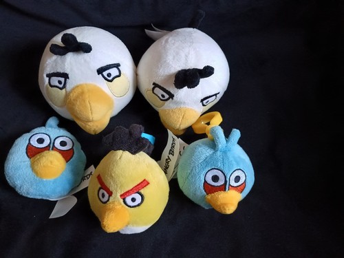 Bundle angry birds plushes - angry,