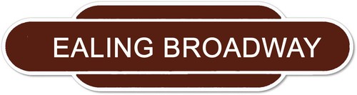 Railway totem station sign - railway,