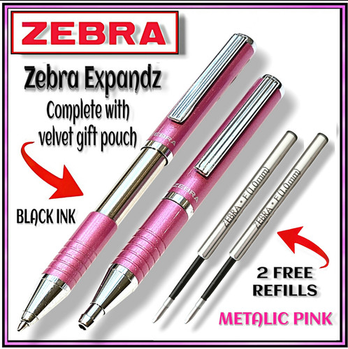 Zebra expandz pink retractable - pink,