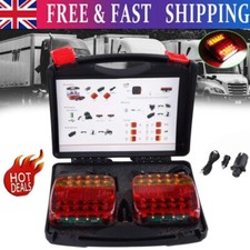 Wireless LED Rear Tail Lights  Battery Operated USB Magnetic Tow  Towing Trailer