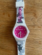 Superdry watch.  Pink and